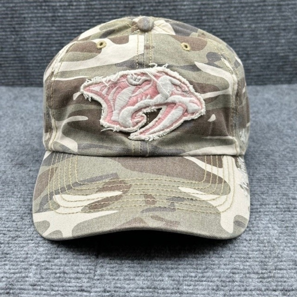 Nashville Predators Hat Cap Strap Back Womens NHL Hockey Camo‎ Embroidered 47